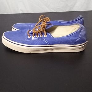 Vans Blue Canvas Shoes- Size 12
